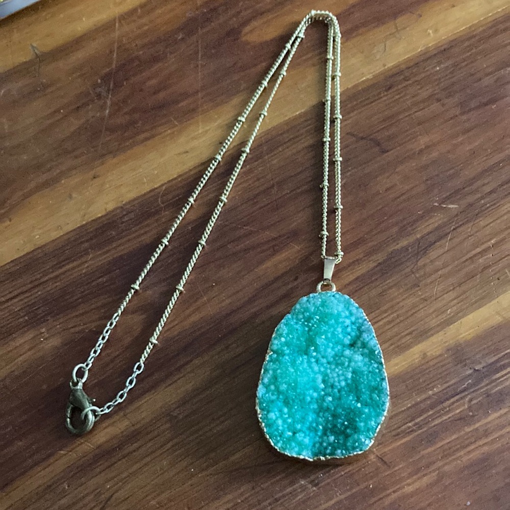 Handmade druzy necklace